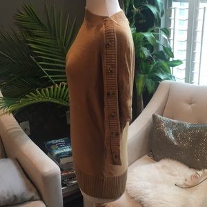 NWT Camel colored sweater with button sleeves